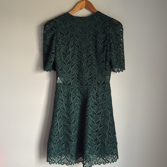 Sandro Hearty Lace Fit & Flare Cocktail Dress Medium - Picture 3 of 16
